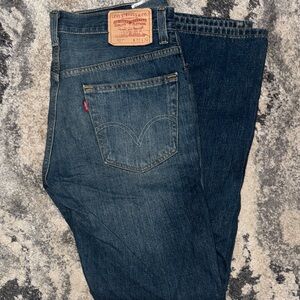 Levi's Men's Dark Blue relaxed bootcut Jeans